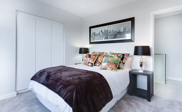 Guest bedroom inside house