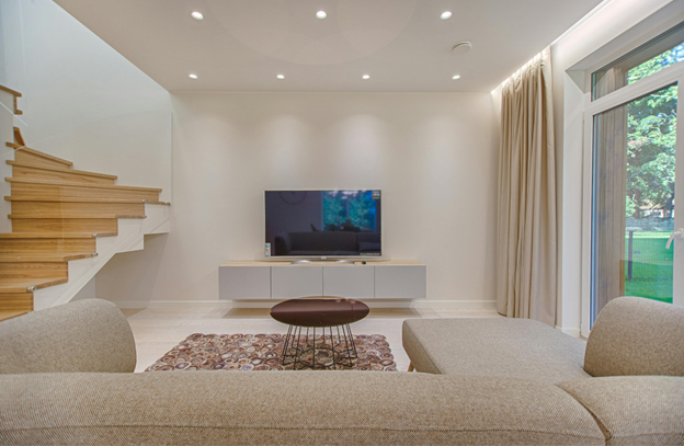 Luxury living room with couch